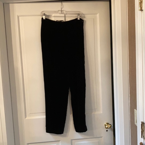 Beautiful vintage Dana Bachman high rise velvet silk lined tapered leg pant 10P - Picture 1 of 10